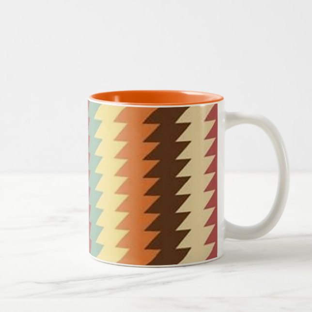 Abstraktes geometrisches Muster - Tasse (Rechts)