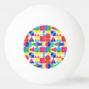 Abstraktes geometrisches Muster. Tischtennisball