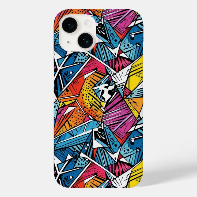 Abstraktes geometrisches Musterdesign 21 - iPhone  Case-Mate iPhone Hülle (Rückseite)