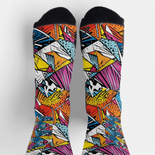 Abstraktes geometrisches Musterdesign 21 - Socken