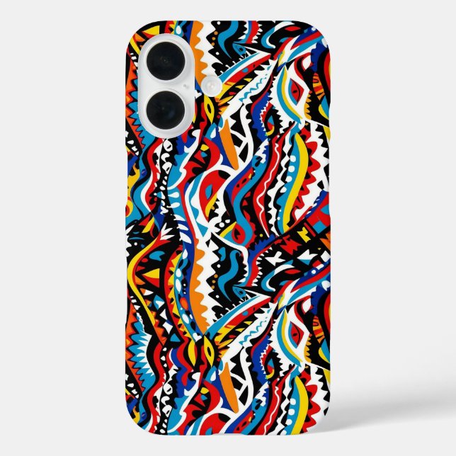 Abstraktes geometrisches Musterdesign 36 - iPhone  Case-Mate iPhone Hülle (Rückseite)