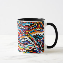 Abstraktes geometrisches Musterdesign 36 - Kaffee- Tasse