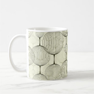 Abstraktes geometrisches, nahtloses Hintergrundmus Kaffeetasse