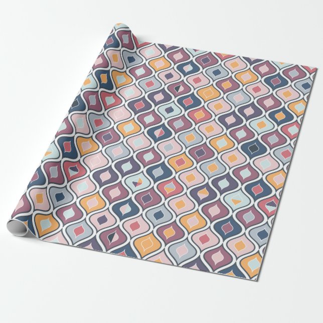 Abstraktes geometrisches Nahtloses Muster Geschenkpapier (Ungerollt)
