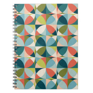 Abstraktes geometrisches nahtloses Muster in der M Notizblock