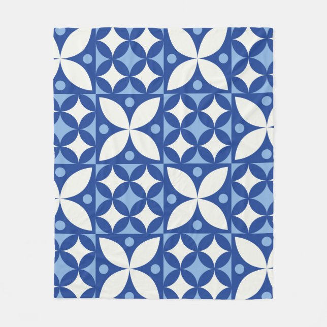 Abstraktes geometrisches nahtloses Muster in Skand Fleecedecke (Vorderseite)