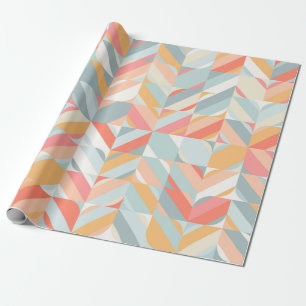 Abstraktes geometrisches nahtloses Muster in Skand Geschenkpapier