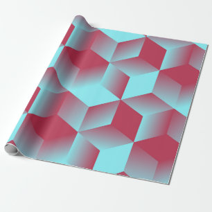 abstraktes geometrisches nahtloses Muster mit Gitt Geschenkpapier