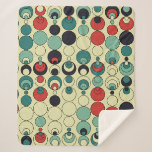 Abstraktes geometrisches, nahtloses Musterdesign. Sherpadecke