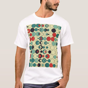 Abstraktes geometrisches, nahtloses Musterdesign. T-Shirt