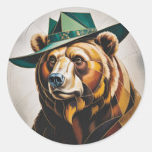 Abstraktes geometrisches Portrait des kubistischen