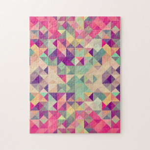 Abstraktes geometrisches puzzle