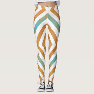 Abstraktes geometrisches Quadrat-Design Leggings