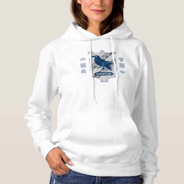 Abstraktes geometrisches RAVENCLAW™-Wappen Hoodie (Vorderseite)