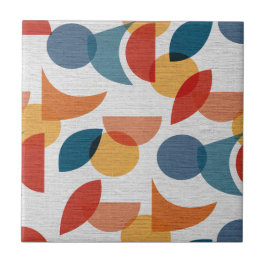Abstraktes geometrisches Retro Fliese