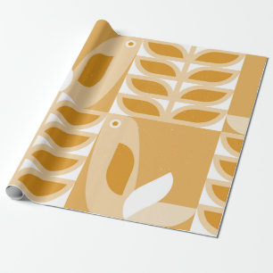 Abstraktes geometrisches Retromuster Geschenkpapier