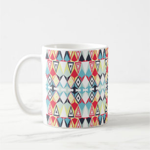 Abstraktes geometrisches Stammeslinienmuster Kaffeetasse