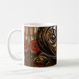 Abstraktes Gesicht Bronze Kaffeetasse