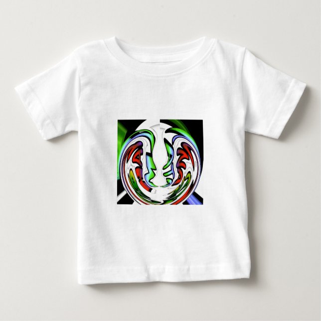 Abstraktes Gesicht Hakuna Matata Kunstdruckerei Baby T-shirt (Vorderseite)
