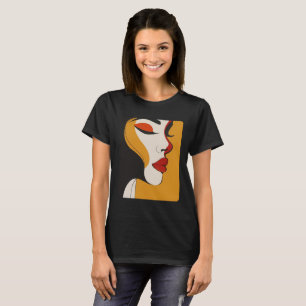 Abstraktes Gesicht T-Shirt