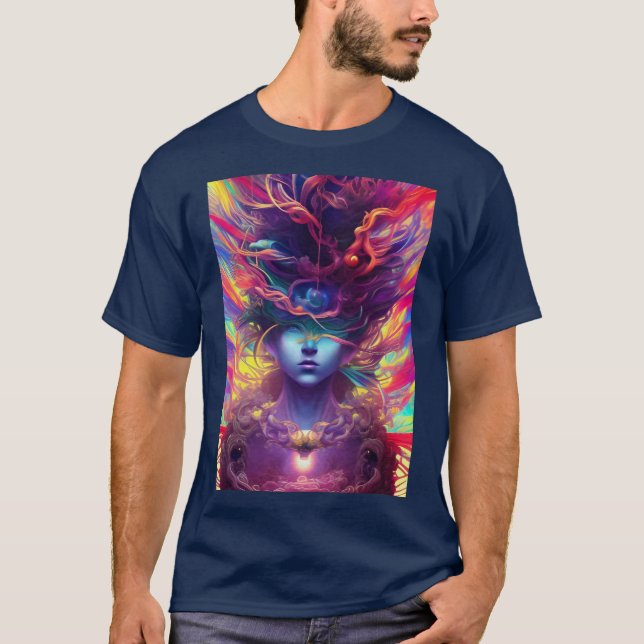Abstraktes Gesicht T-Shirt (Vorderseite)