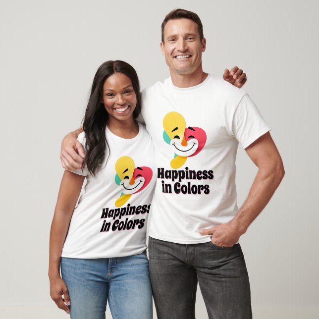 Abstraktes Gesicht T-Shirt (Unisex)
