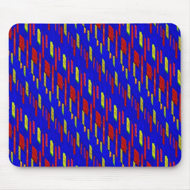 Abstraktes gestrichenes Muster Mousepad (Vorne)