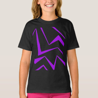 Abstraktes, gewagtes, lebhaftes geometrisches Zick T-Shirt