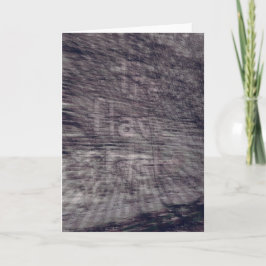 Abstraktes Ghost-Zeichen auf Brick-Gebäude Karte