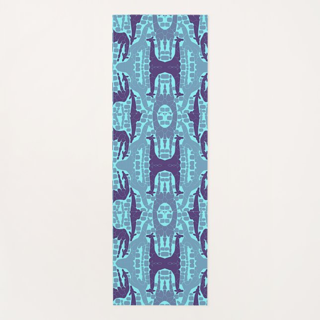 Abstraktes Giraffenmuster Yogamatte (Vorderseite)