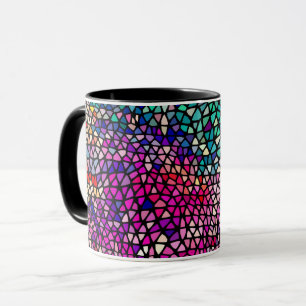 Abstraktes Glasmalerei-Kunst-Tasse Tasse