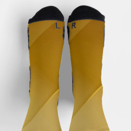 Abstraktes Gold Diagonale Schichten Luxus-Kunst Socken