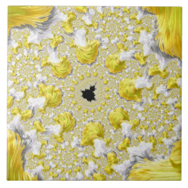 Abstraktes Gold-Fraktal Fliese