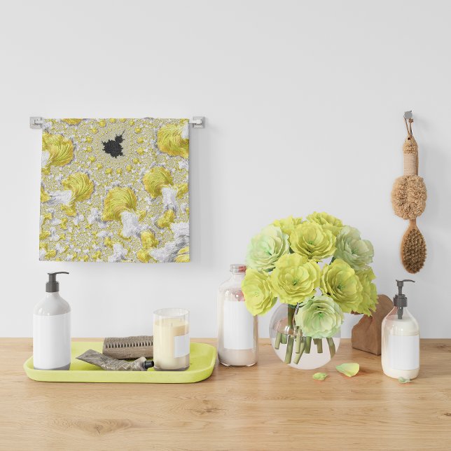 Abstraktes Gold-Fraktal Handtuch (Von Creator hochgeladen)