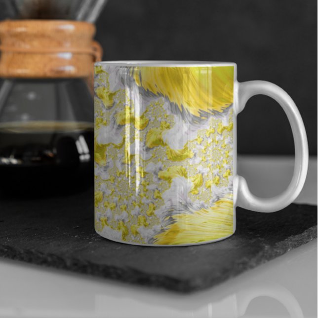 Abstraktes Gold-Fraktal Kaffeetasse (Von Creator hochgeladen)