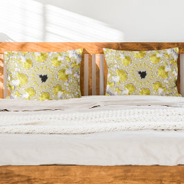 Abstraktes Gold-Fraktal Kissenbezug