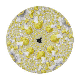 Abstraktes Gold-Fraktal Schneidebrett