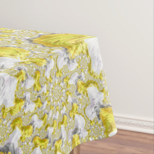 Abstraktes Gold-Fraktal Tischdecke