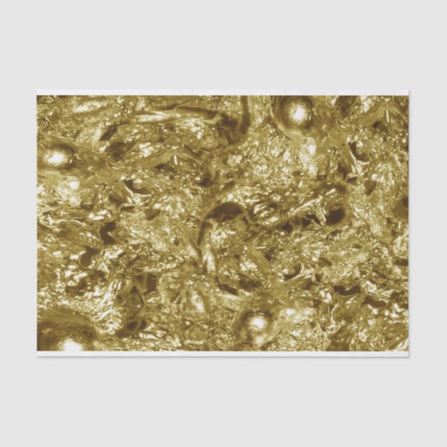 Abstraktes GOLD-Muster + Text / Foto Seidenpapier (Vorderseite)