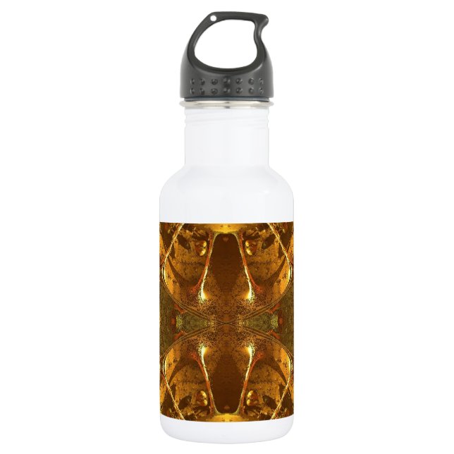 Abstraktes Gold Trinkflasche (Vorderseite)