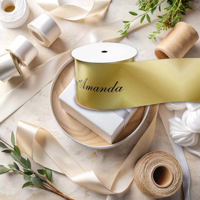 Abstraktes Goldenes Muster Satinband (Von Creator hochgeladen)