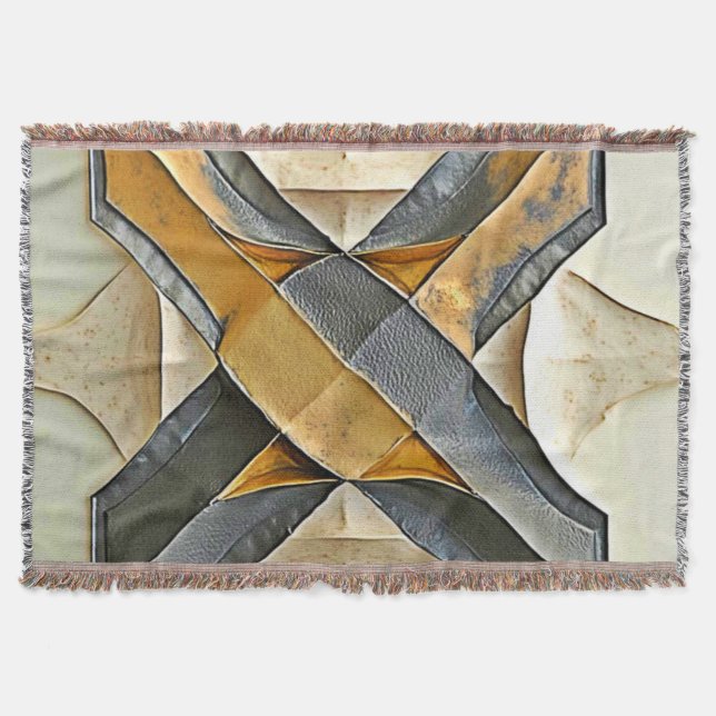 Abstraktes Goldmetall-Design Decke (Vorderseite)