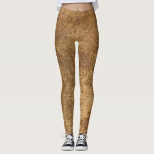 Abstraktes Goldpapier Leggings