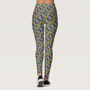 Abstraktes Graffiti-Muster Leggings