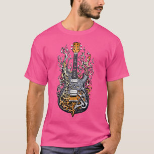 Abstraktes Grafikdesign einer Gitarre T-Shirt