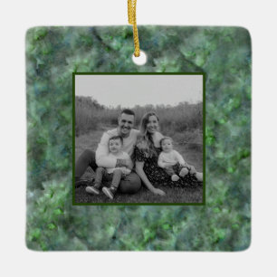 Abstraktes Granitmuster aus grünem Quarz Keramikornament