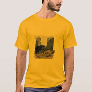 Abstraktes Grasland-Wühlmaus-T-Shirt T-Shirt