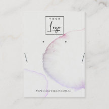 Abstraktes Graurosa Lila Ohrring-Netzklace-Display