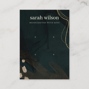 Abstraktes Green Black Gold 2 Stuhlvorschau Visitenkarte