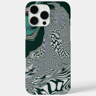 Abstraktes Green Marble Swirl Art iPhone Case